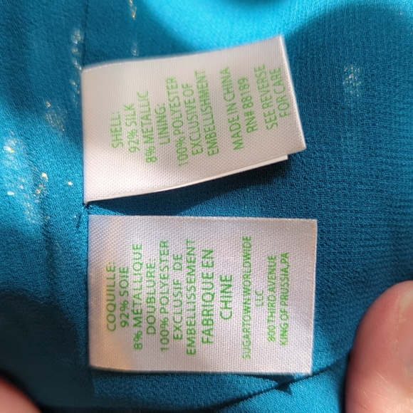 NWT Lilly Pulitzer silk Sienne top, size 00 - Picture 6 of 12